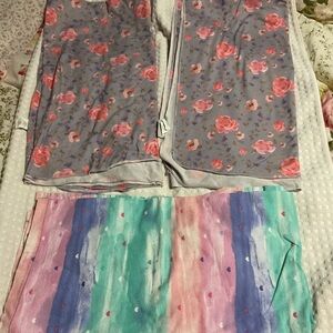 Colorful Floral and Striped Covers blankets